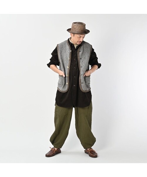 45R モンブランヘリンボンの908ベスト 45R（フォーティファイブアール）の「モンブラウンへリンボンの908