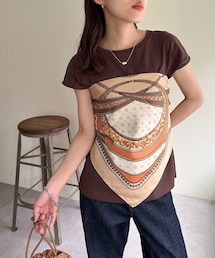 DISCOAT | 【WEB限定】パネルプリント大判スカーフ(バンダナ/スカーフ)