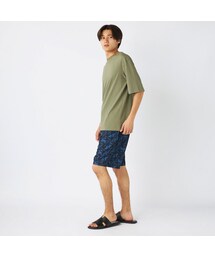 Reebok（リーボック）の「Reebok Swimwear 総柄プリントサーフトランクス【返品不可商品】 （ネイビー）（アンダーウェア・メンズ）」