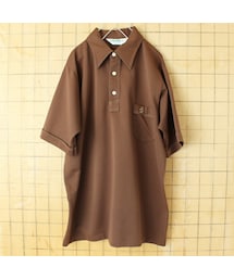 Munsingwear（マンシングウェア）の「70s 80s USA製 Grand Slam MUNSINGWEAR ポロシャツ メンズL ブラウン 半袖 アメリカ古着（ポロシャツ・メンズ）」