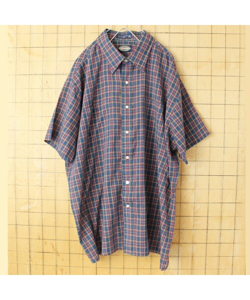 【入手困難】70-80s JCPenney 長袖 シャツ 薄手 グリーン 緑 L 70年代 USA製 JC Penney 長袖ウエスタンシャツ Permanent Press メンズ