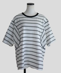 Marient | ボーダーカーブオーバーT(Tシャツ/カットソー)