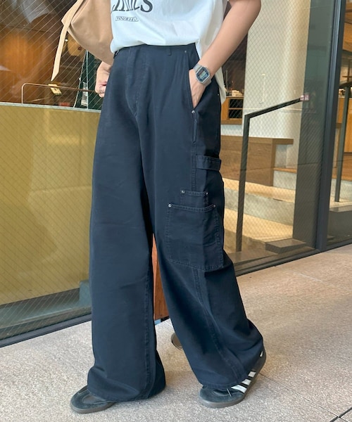 DISCOAT（ディスコート）の「【ユニセックス】ツイルペインターパンツ（チノパンツ・レディース・ベージュ/ブラック・M/L/S）」の2枚目の写真