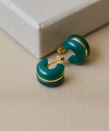 ear PAPILLONNER（イアパピヨネ）の「《スターリングシルバー使用》カラーフープピアス（アクセサリー）」
