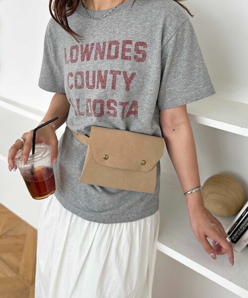 DISCOAT(ディスコート)の「【AW先行予約】ミニウエストポーチ(ボディバッグ/ウエストポーチ・レディース・ブラック/ブラウン/ベージュ・FREE)」の3枚目の写真