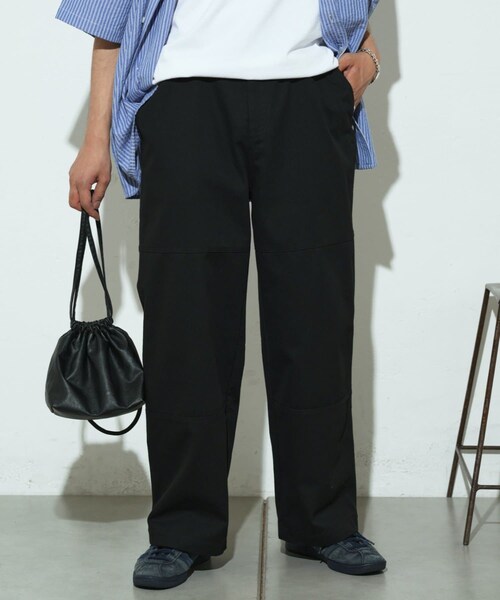 CIAOPANIC TYPY（チャオパニックティピー）の「【MENS】ダブルニーワークペインターパンツ（パンツ・メンズ・チャコールグレー/ブラック/ブラウン・L/M）」の2枚目の写真