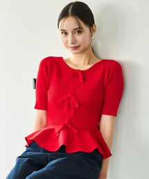 31 Sons de mode（トランテアン　ソン　ドゥ　モード）の「【予約販売/8月中旬発売予定】2WAYペプラムリボンニット/TT538301（その他・レディース）」