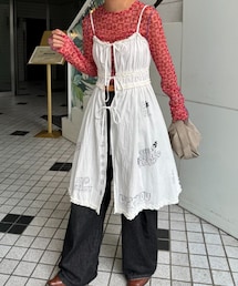 CIAOPANIC TYPY（チャオパニックティピー）の「H.S落書き風プリントキャミレースチュニック（チュニック）」