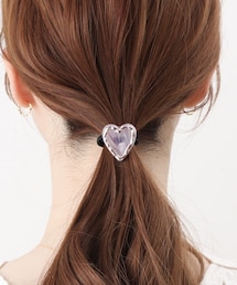 3coins（3coins）の「メタルマーブルハートポニー（ヘアアクセサリー）」