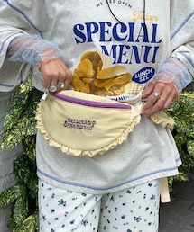 CIAOPANIC | 【HELLO.SANFRANCISCO/ハローサンフランシスコ】サテンフリルコンビウエストBAG(ボディバッグ/ウエストポーチ)