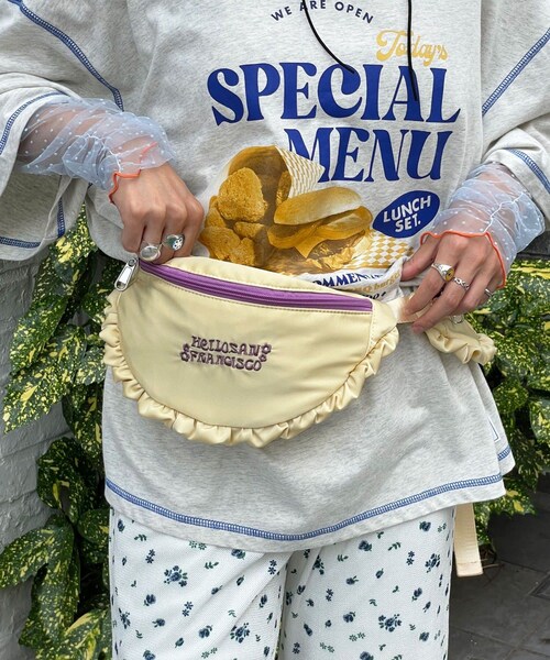 完売品　チャオパニック　ラップポケットボディバッグ　グレー GRAIN グレイン チャオパニック ラップポケットボディバッグ