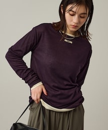 Omekashi（オメカシ）の「【8/1(金)0:00～予約スタート！】NUDEDシアーリブフライスプルオーバー（Tシャツ/カットソー）」