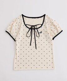 one after another NICE CLAUP（ワンアフターアナザーナイスクラップ）の「ドットホルターネックカットソー（Tシャツ/カットソー）」