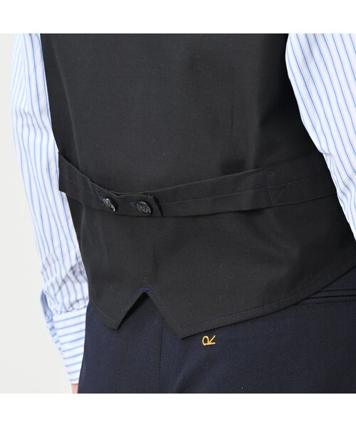 45R（フォーティファイブアール）の「ウールコットンベネシャンの908みゆきベスト（ジャケット/アウター・レディース・74-ネイビー・02-S/04-L）」の14枚目の写真