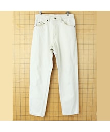 Levi's（リーバイス）の「90s USA製 Levis 550 リーバイス ホワイト ジーンズ デニムパンツ W31 アメリカ古着（デニムパンツ・メンズ）」