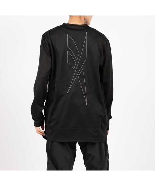 Reebok（リーボック）の「KANGHYUK ロゴ ロングスリーブTシャツ / STITCHED LOGO LS TEE （ダークグレー）（その他・ダークグレー）」の3枚目の写真