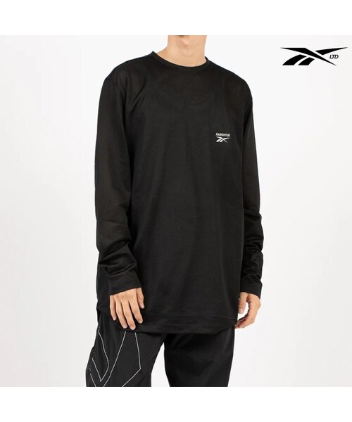 Reebok（リーボック）の「KANGHYUK ロゴ ロングスリーブTシャツ / STITCHED LOGO LS TEE （ダークグレー）（その他・ダークグレー）」の9枚目の写真
