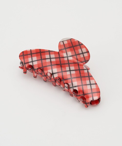 CIAOPANIC（チャオパニック）の「チェックヘアクリップ（その他ヘアアクセサリー・レディース・ベージュ/レッド/ネイビー・FREE）」の3枚目の写真