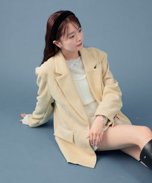 フェイクスウェードジャケット