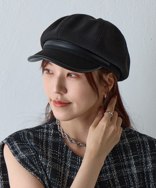 COLONY 2139（コロニートゥーワンスリーナイン）の「【AW先行予約】パイピングキャスケット（キャスケット・レディース・ベージュ/ブラック・F）」の2枚目の写真