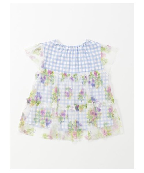 [ベビー]オリジナルフラワーチュールプリントチュニックパンツセット