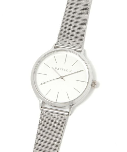BAYFLOW（ベイフロー）の「ラウンドメッシュウォッチ（その他・レディース・ホワイト10/ブラック19/ブルー80・F）」の3枚目の写真