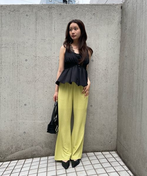 FOREVER 21（フォーエバー トゥエンティーワン）の「カラーイージーパンツ（フォーマルスーツ/小物・ナチュラル08/ブラック09/ブラウン55/イエロー60・S/M）」の12枚目の写真
