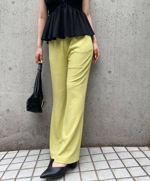 FOREVER 21（フォーエバー トゥエンティーワン）の「カラーイージーパンツ（フォーマルスーツ/小物・ナチュラル08/ブラック09/ブラウン55/イエロー60・S/M）」の3枚目の写真