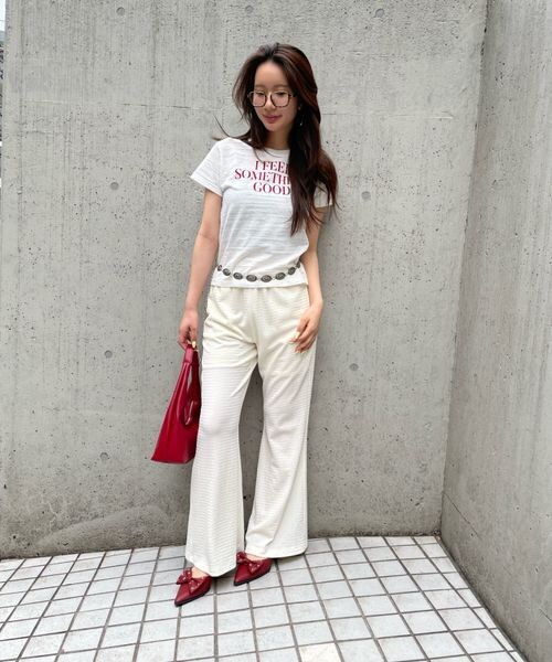 FOREVER 21（フォーエバー トゥエンティーワン）の「カラーイージーパンツ（フォーマルスーツ/小物・ナチュラル08/ブラック09/ブラウン55/イエロー60・S/M）」の9枚目の写真