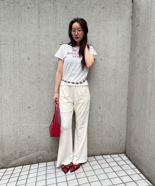 FOREVER 21（フォーエバー トゥエンティーワン）の「カラーイージーパンツ（フォーマルスーツ/小物・ナチュラル08/ブラック09/ブラウン55/イエロー60・S/M）」の10枚目の写真