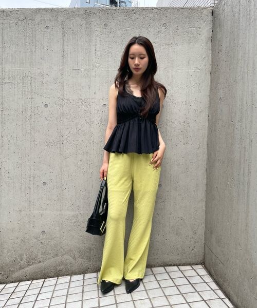 FOREVER 21（フォーエバー トゥエンティーワン）の「カラーイージーパンツ（フォーマルスーツ/小物・ナチュラル08/ブラック09/ブラウン55/イエロー60・S/M）」の13枚目の写真