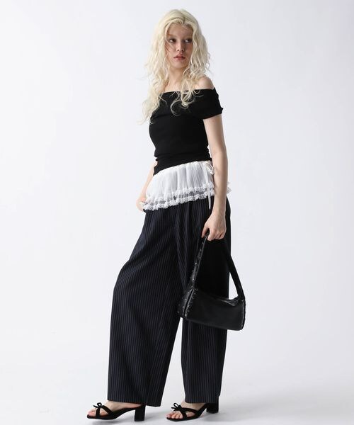 FOREVER 21(フォーエバー トゥエンティーワン)の「ストライプスラックス(フォーマルスーツ/小物・グレー10/ネイビー88・S/M)」の8枚目の写真