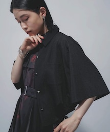 HARE（ハレ）の「リネンライクショートシャツ（トップス）」