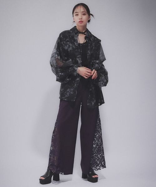HARE（ハレ）の「サイドレースキリカエワイドパンツ（）」 - WEAR