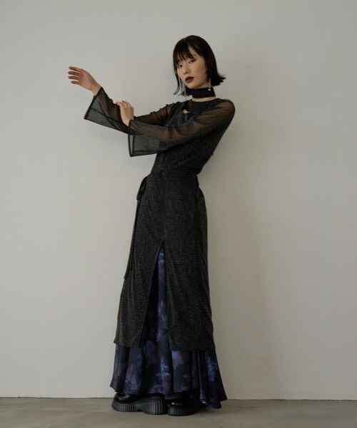 完売品　HARE カットアウトラメシアーワンピース HARE（ハレ）の「カットアウトラメシアーワンピース（）」 - WEAR