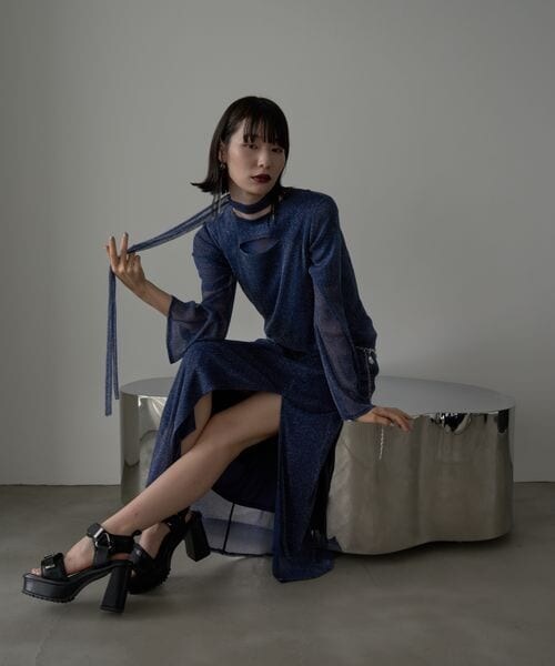 HARE（ハレ）の「カットアウトラメシアーワンピース（）」 - WEAR
