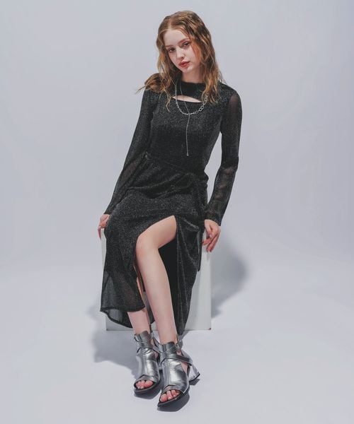 HARE（ハレ）の「カットアウトラメシアーワンピース（）」 - WEAR