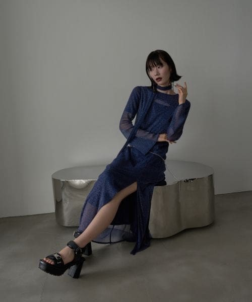 HARE（ハレ）の「カットアウトラメシアーワンピース（）」 - WEAR