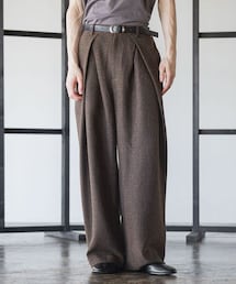 HARE | ＜ポイント付与対象アイテム＞ツイードクロスタックワイドパンツ(パンツ)