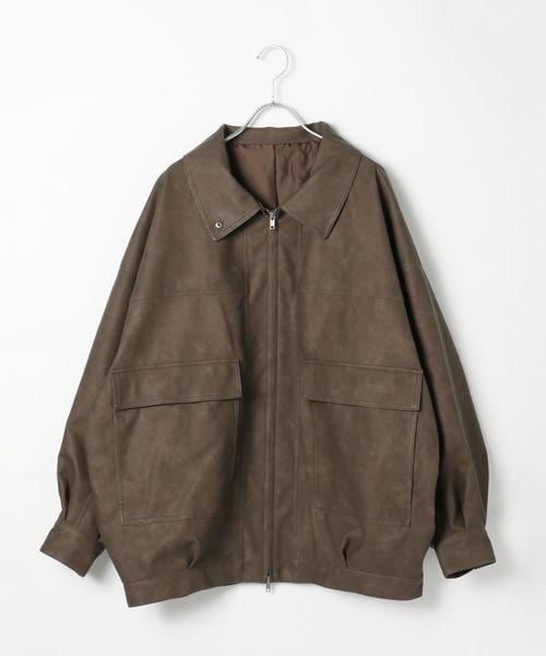 Heather（ヘザー）の「フェイクレザーBIGブルゾン2（）」 - WEAR