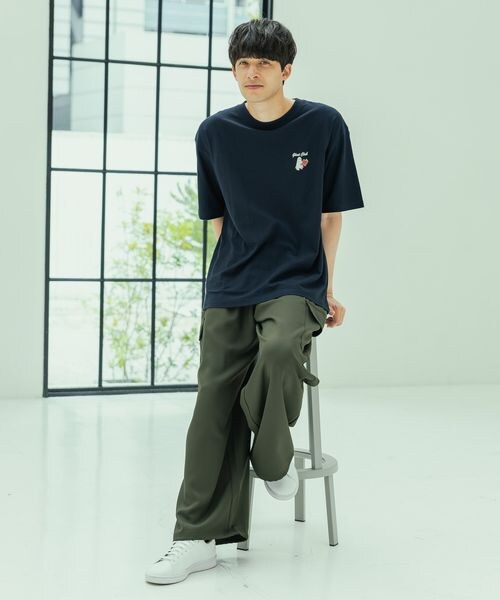 LAKOLE（ラコレ）の「オバケアソートT（トップス・メンズ・ホワイト(10)/ライトグレー(12)/ネイビー(88)・M/L/XL）」の15枚目の写真