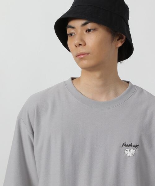 LAKOLE（ラコレ）の「オバケアソートT（トップス・メンズ・ホワイト(10)/ライトグレー(12)/ネイビー(88)・M/L/XL）」の21枚目の写真