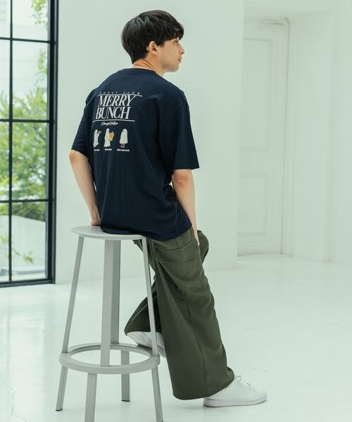 LAKOLE（ラコレ）の「オバケアソートT（トップス・メンズ・ホワイト(10)/ライトグレー(12)/ネイビー(88)・M/L/XL）」の14枚目の写真