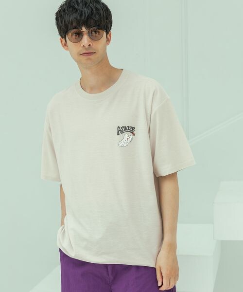 LAKOLE（ラコレ）の「オバケアソートT（トップス・メンズ・ホワイト(10)/ライトグレー(12)/ネイビー(88)・M/L/XL）」の5枚目の写真