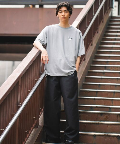 LAKOLE（ラコレ）の「オバケアソートT（トップス・メンズ・ホワイト(10)/ライトグレー(12)/ネイビー(88)・M/L/XL）」の8枚目の写真
