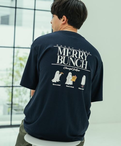 LAKOLE（ラコレ）の「オバケアソートT（トップス・メンズ・ホワイト(10)/ライトグレー(12)/ネイビー(88)・M/L/XL）」の3枚目の写真