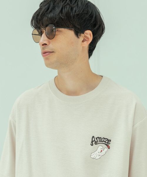 LAKOLE（ラコレ）の「オバケアソートT（トップス・メンズ・ホワイト(10)/ライトグレー(12)/ネイビー(88)・M/L/XL）」の6枚目の写真