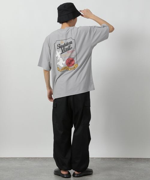 LAKOLE（ラコレ）の「オバケアソートT（トップス・メンズ・ホワイト(10)/ライトグレー(12)/ネイビー(88)・M/L/XL）」の18枚目の写真