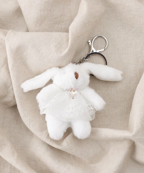 3coins（3coins）の「レースウサギキーホルダー（キーホルダー・キッズ・その他/ホワイト・FREE）」の2枚目の写真