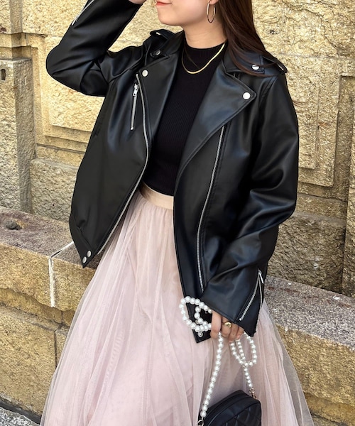 MORGAN 2-IN-1 LEATHER BIKER JACKET | MORGAN 2-IN-1 レザー バイカー